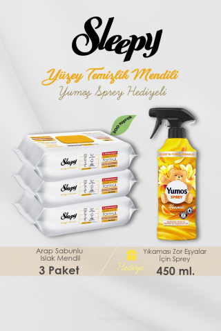 300 Adet Arap Sabunlu Havlu, Hanımeli Oda Kokusu