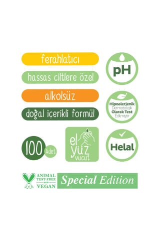 Sleepy Natural Kişisel Bakım Havlusu 3x100 (300 Yaprak)