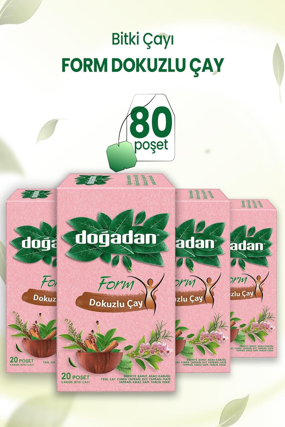 Doğadan Form Dokuzlu Çay 20li x 4 Adet