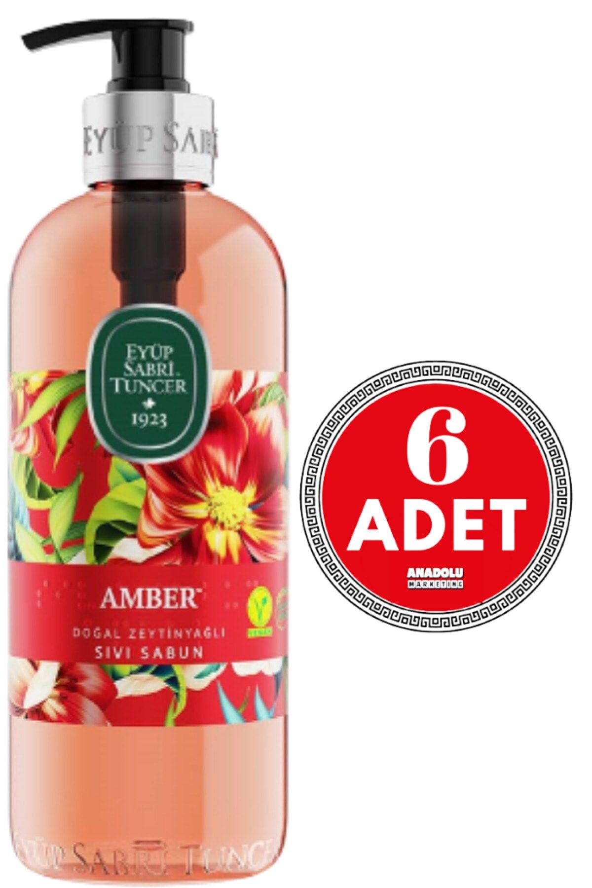 Eyüp Sabri Tuncer Amber Sıvı Sabun 500 ml x 6 Adet