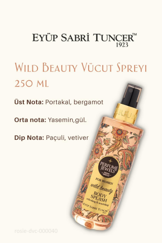 Eyüp Sabri Tuncer 3 Adet Pj Body Splash Wild Beauty 250 ml ve ROSIE Pamuk 60'lı