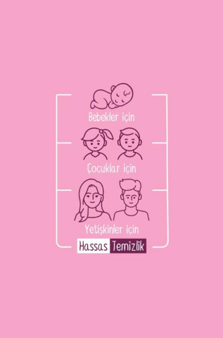 Sleepy Floral Kişisel Bakım Havlusu Çanta Boy 25 Yaprak