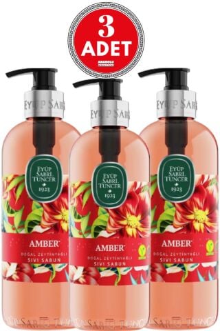 Eyüp Sabri Tuncer Amber Sıvı Sabun 500 ml x 3 Adet