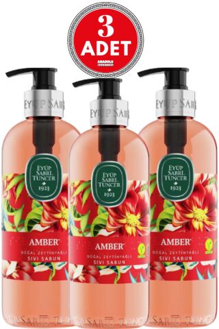 Eyüp Sabri Tuncer Amber Sıvı Sabun 500 ml x 3 Adet