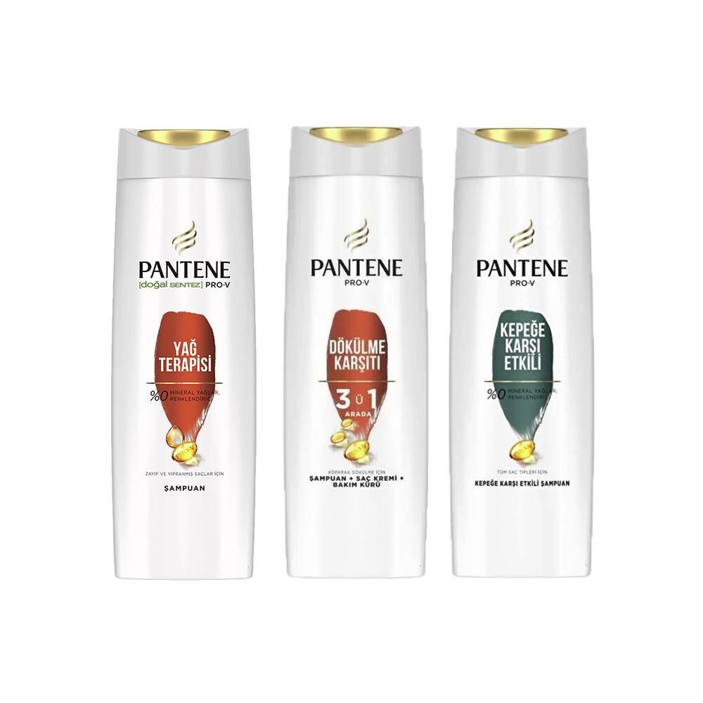 Pantene Şampuan Pro-V Yağ Terapisi, 3' ü 1 Arada ve Kepeğe Karşı