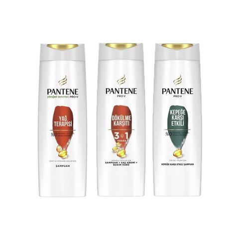 Pantene Şampuan Pro-V Yağ Terapisi, 3' ü 1 Arada ve Kepeğe Karşı