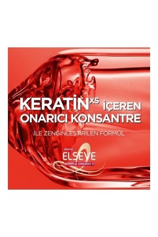 Elseve Komple Onarıcı Besleyici 5 Yıpranmış Saçlar Için Keratinxs Içeren Yapılandırıcı Maske 300 Ml
