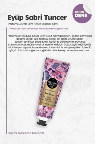 50 ml Pure Love, Silky Touch, Love Kisses, Blue Moon, Hawaii Ananas, Soul Beauty El Kremi 6'lı ve Rosie
