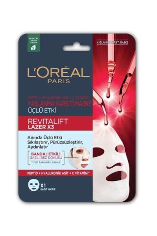 Loreal Paris Revitalift Lazer X3 Yaşlanma Karşıtı Maske 28 gr