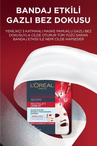 Loreal Paris Revitalift Lazer X3 Yaşlanma Karşıtı Maske 28 gr