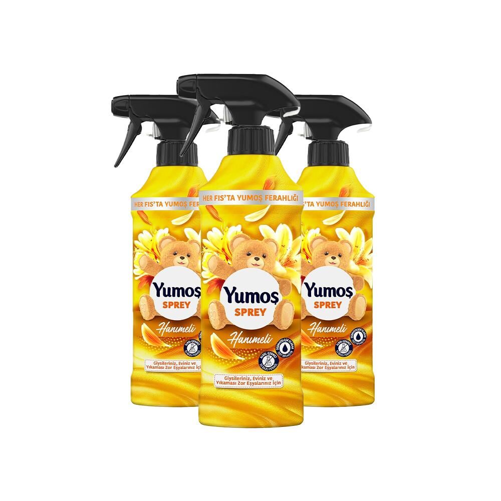 Yumoş Sprey Yıkaması Zor Eşyalar Için Hanımeli 450 ml x 3
