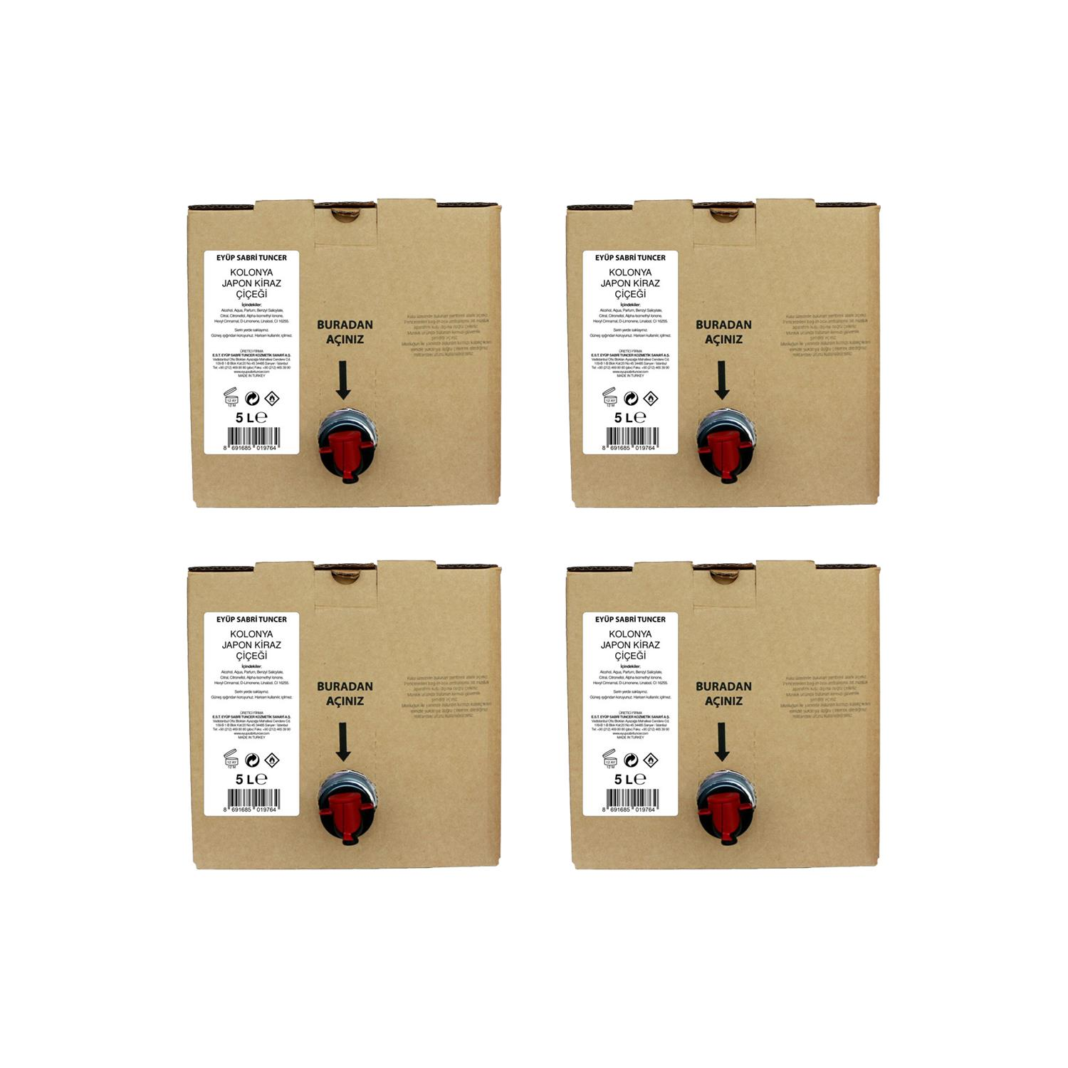 Eyüp Sabri Tuncer Japon Kiraz Çiçeği Kolonyası 5 lt x 4 Adet