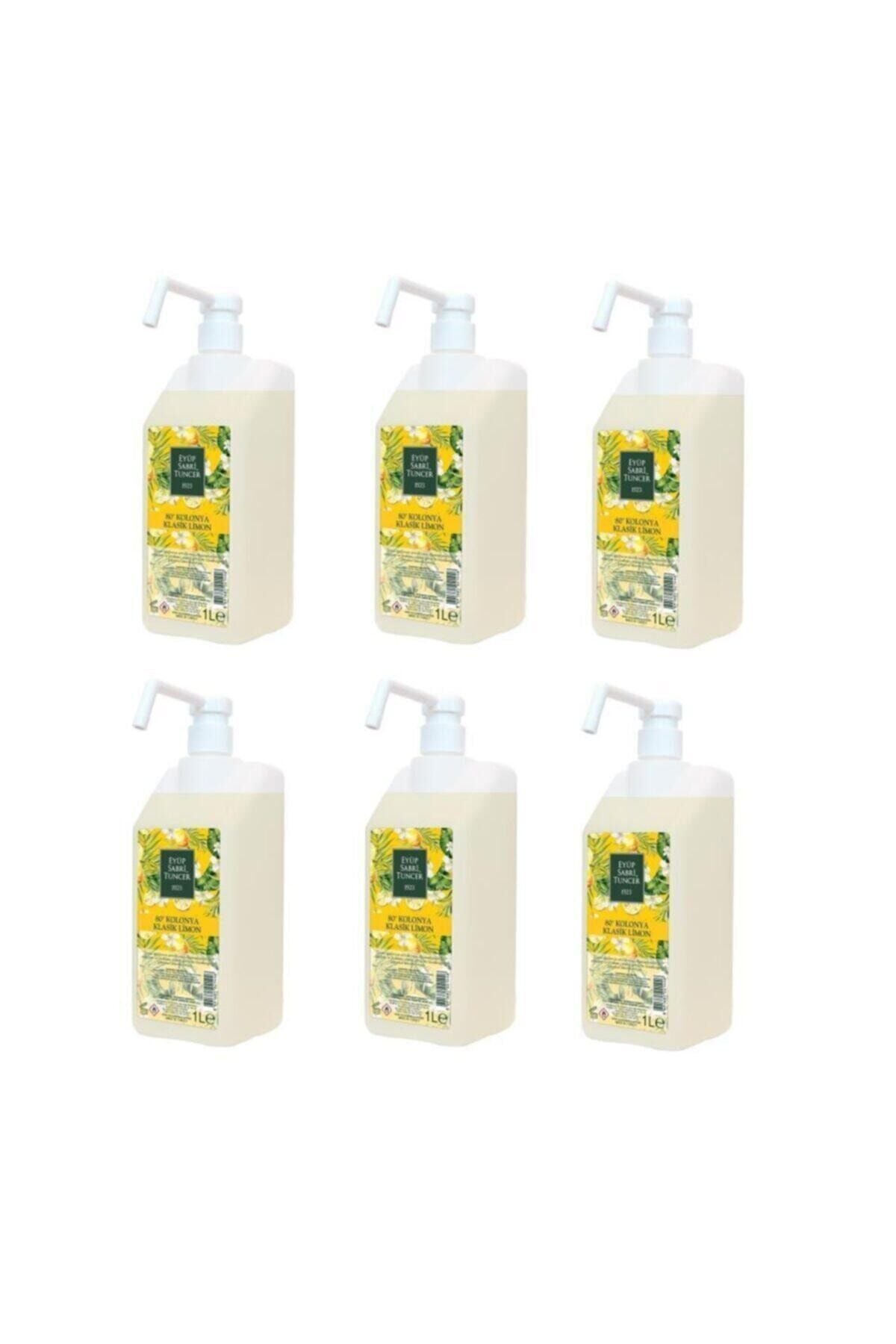 Eyüp Sabri Tuncer Klasik Limon Kolonyası Sprey Başlıklı 1 lt x 6