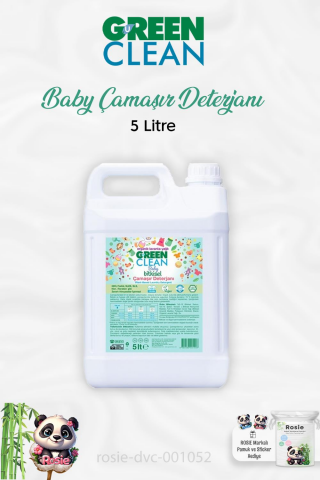 Green Clean Baby Bitkisel Çamaşır Deterjanı Lavanta Yağlı 5 lt ve ROSIE