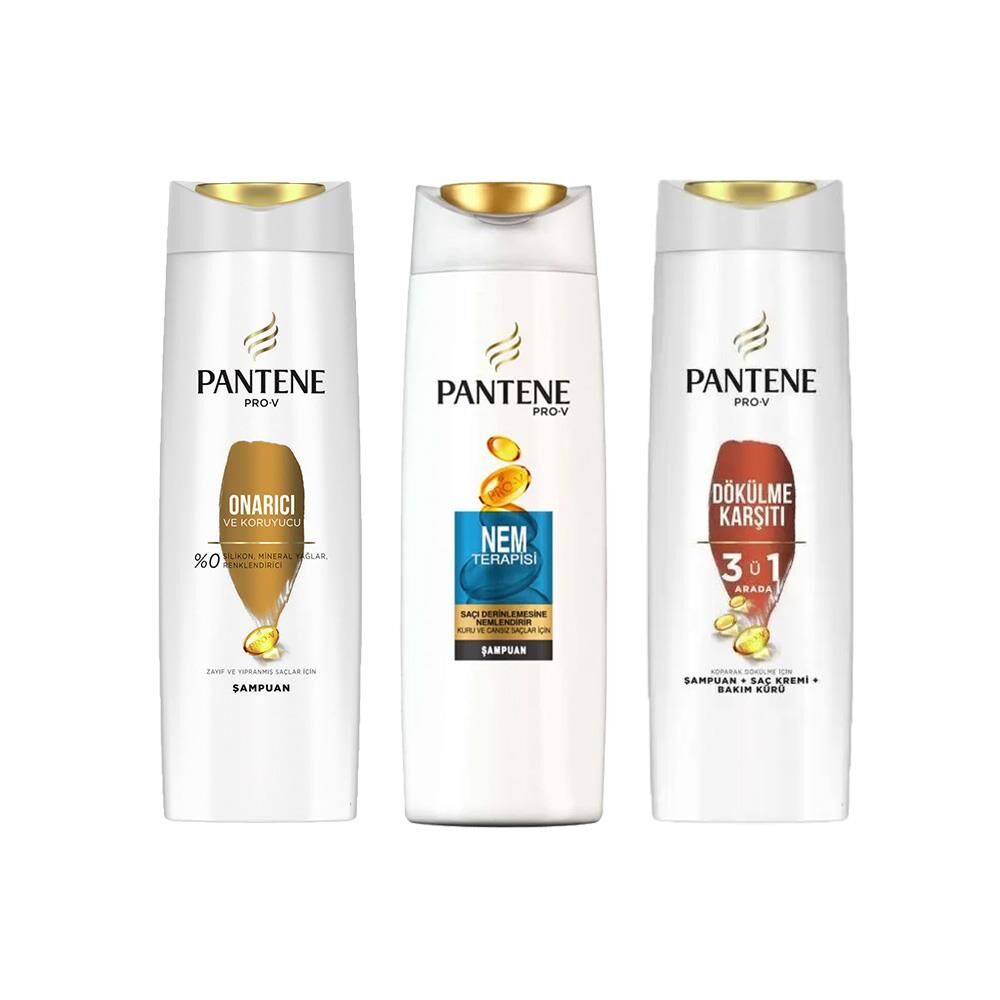 Pantene Şampuan Pro-V Onarıcı Ve Koruyucu, Nem Terapisi ve 3' ü 1 Arada
