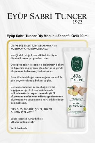 Eyüp Sabri Tuncer Diş Macunu Zencefil Özlü 90 ml 5 Al 4 Öde ve Rosie Pamuk