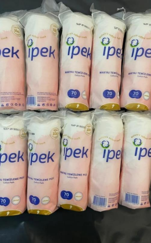 İpek Makyaj Temizleme Pamuğu 70adet X 10 Paket