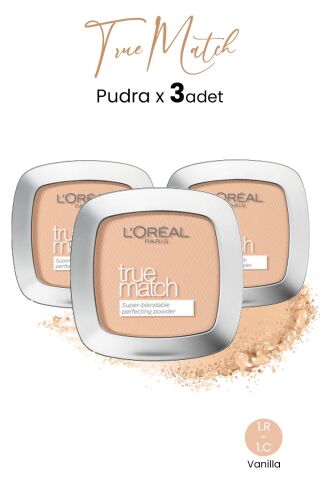 Loreal Paris True Match Pudra 1.R-1.C Rose Ivory x 3 Adet