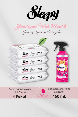 Yenidoğan Islak Havlu 200 Adet, Orkide Oda Kokusu Hediyeli