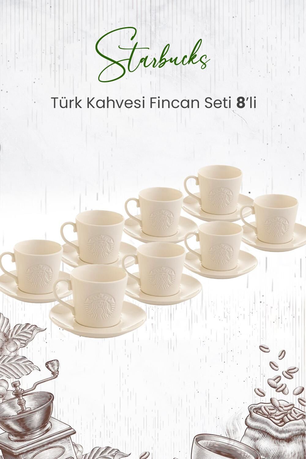 Starbucks® Türk Kahvesi Fincan Seti 8'li