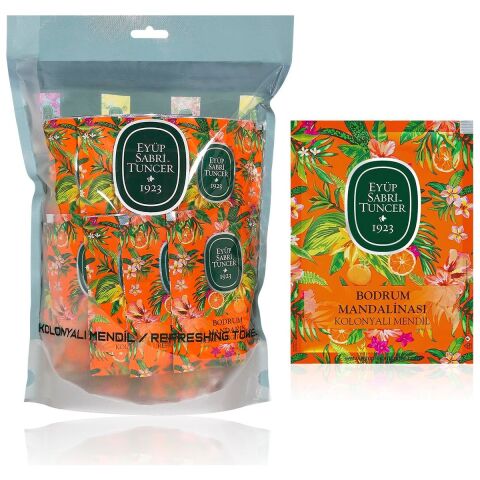 Bodrum Mandalinası Kolonyalı Mendil 50'li (Büyük Boy)