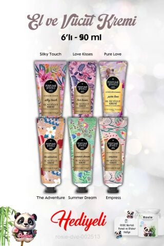 El Kremi 6'lı Empress, The Adventure, Summer Dream, Pure Love, Silky Touch, Love Kisses, 50 ml ve Rosie