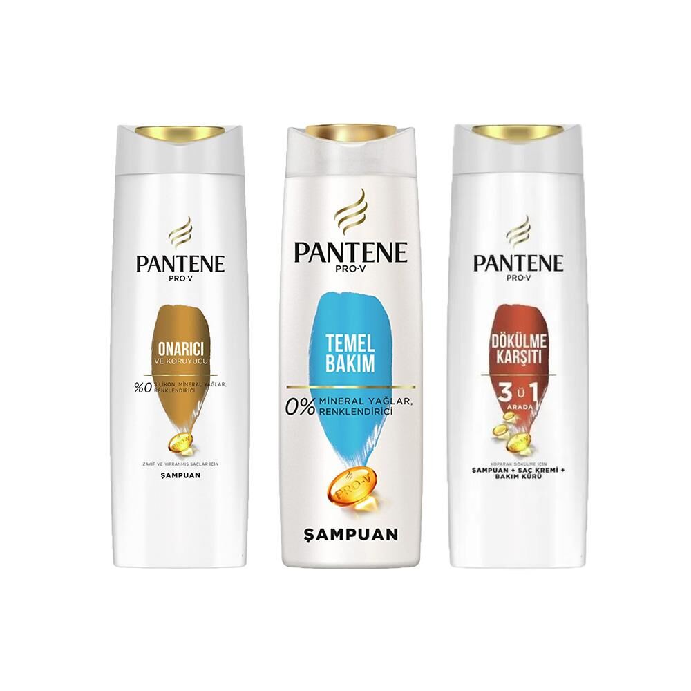 Pantene Şampuan Pro-V Onarıcı Ve Koruyucu, Klasik Bakım ve 3' ü 1 Arada