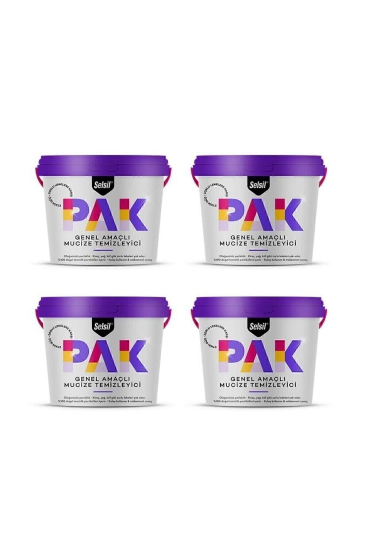 Selsil 4 Adet Pak Genel Amaçlı Mucize Temizleyici Krem 4 X 500 Gr