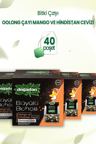 Doğadan Büyülü Bohça Oolong Çayı Mango ve Hindistan Cevizi x 4 Adet