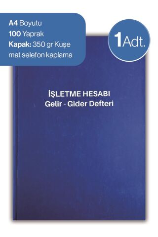 Düvenci İşletme Hesabı Gelir - Gider Defteri