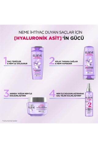 Elseve Hydra Hyaluronic Nem Ile Dolgunlaştıran Saç Bakım Seti