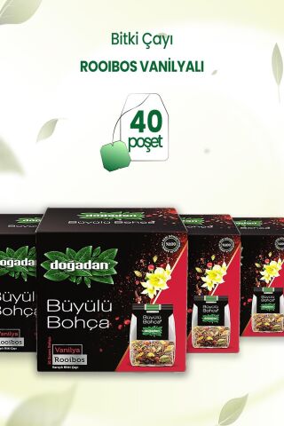 Doğadan Büyülü Bohça Rooibos Vanilyalı Karışık Bitki Çayı x 4 Adet
