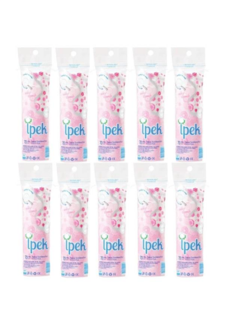 İpek Disk Makyaj Temizleme Pamuğu 70'li X 10 Adet