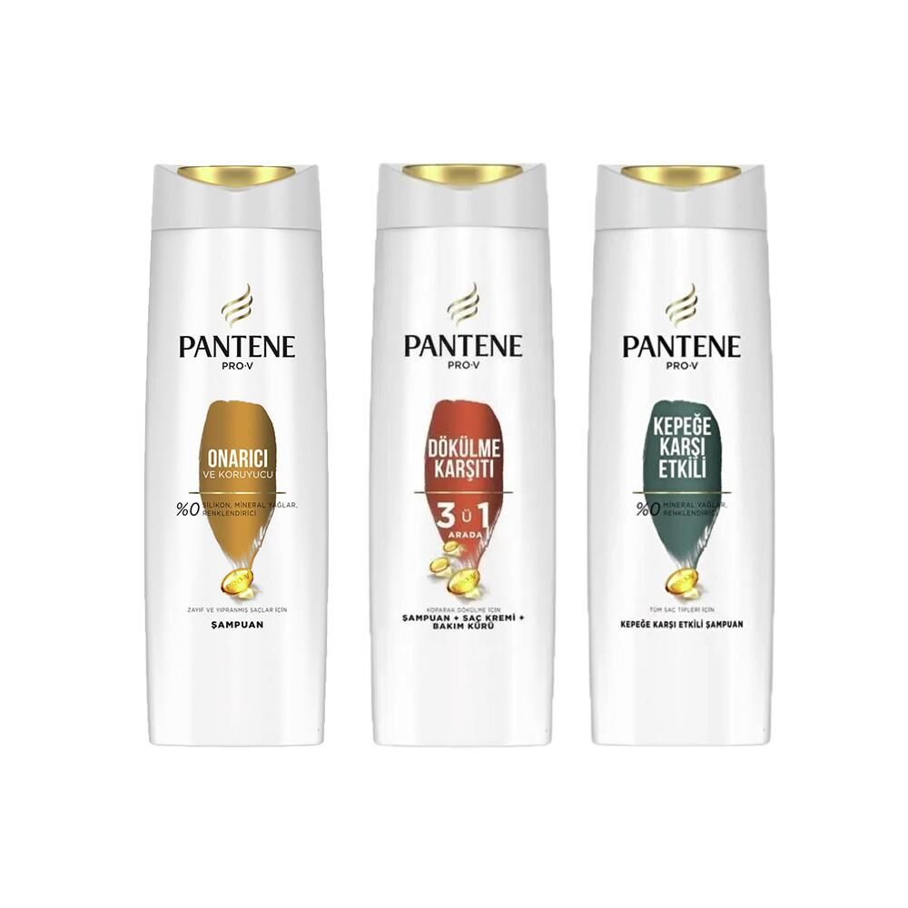 Pantene Şampuan Pro-V Onarıcı Ve Koruyucu, 3' ü 1 Arada ve Kepeğe Karşı