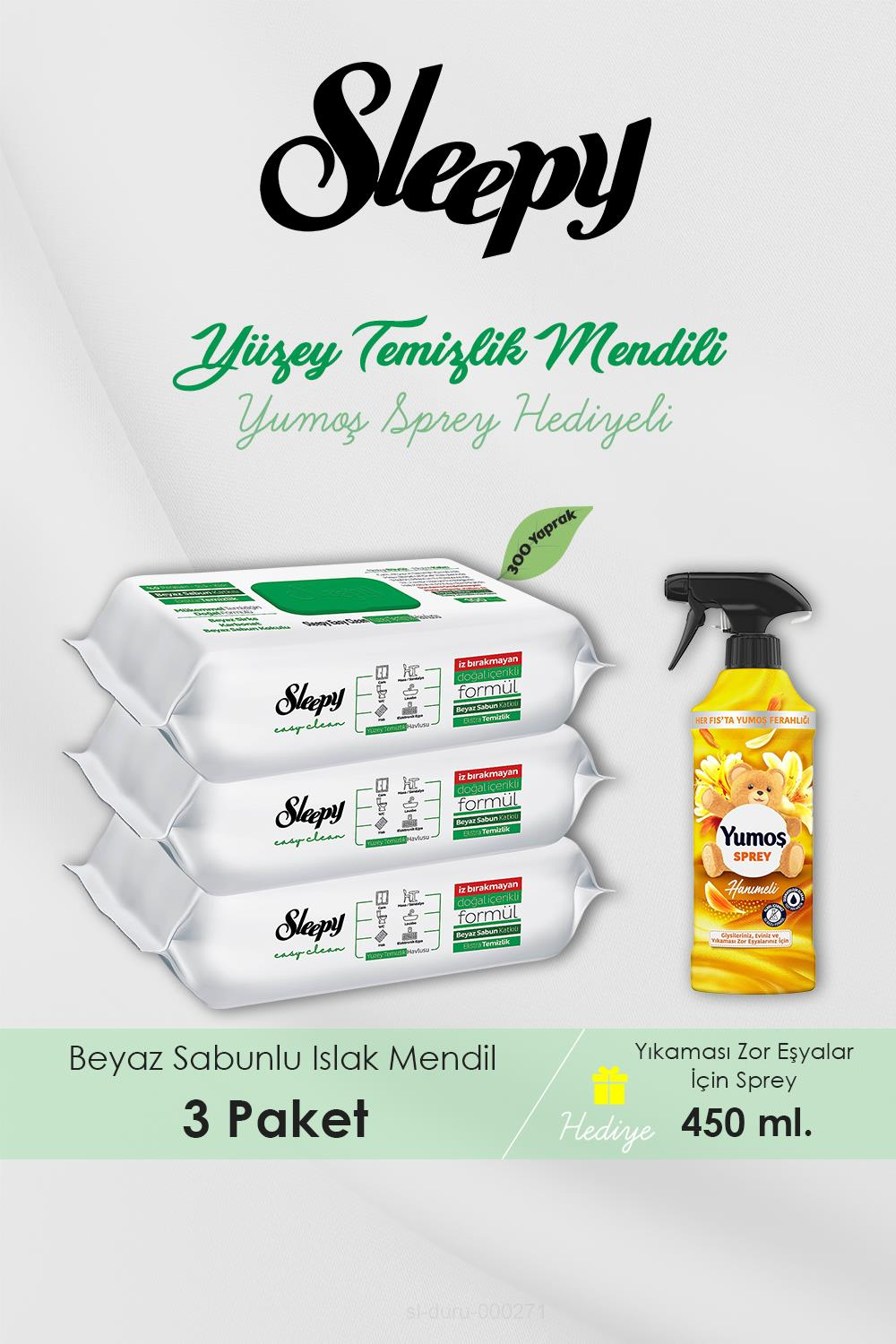 300 Adet Easy Clean Havlu, Hanımeli Oda Kokusu Hediyeli