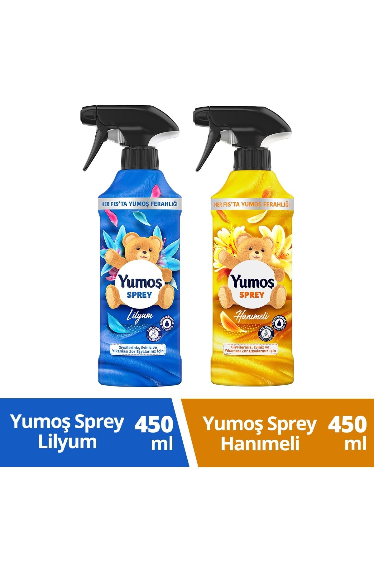 Yumoş Sprey Yıkaması Zor Eşyalar Için Hanımeli ve Lilyum 450 ml