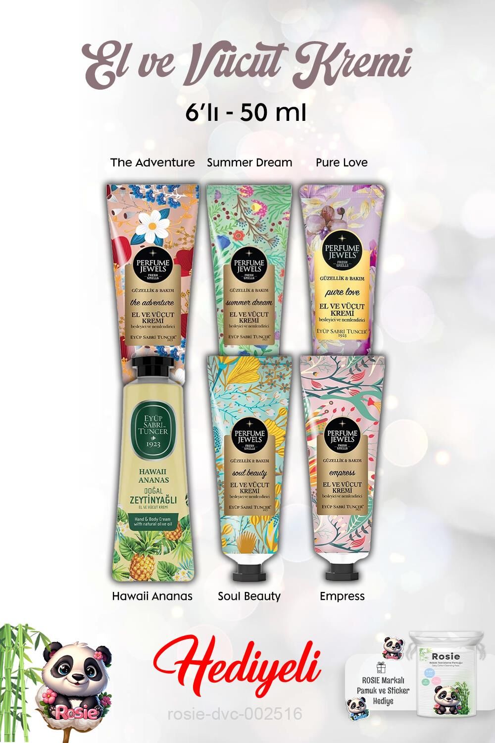 El Kremi 6'lı 50 ml Hawaii Ananas, Pure Love, Summer Dream, The Adventure, Empress, Soul Beauty ve Rosie