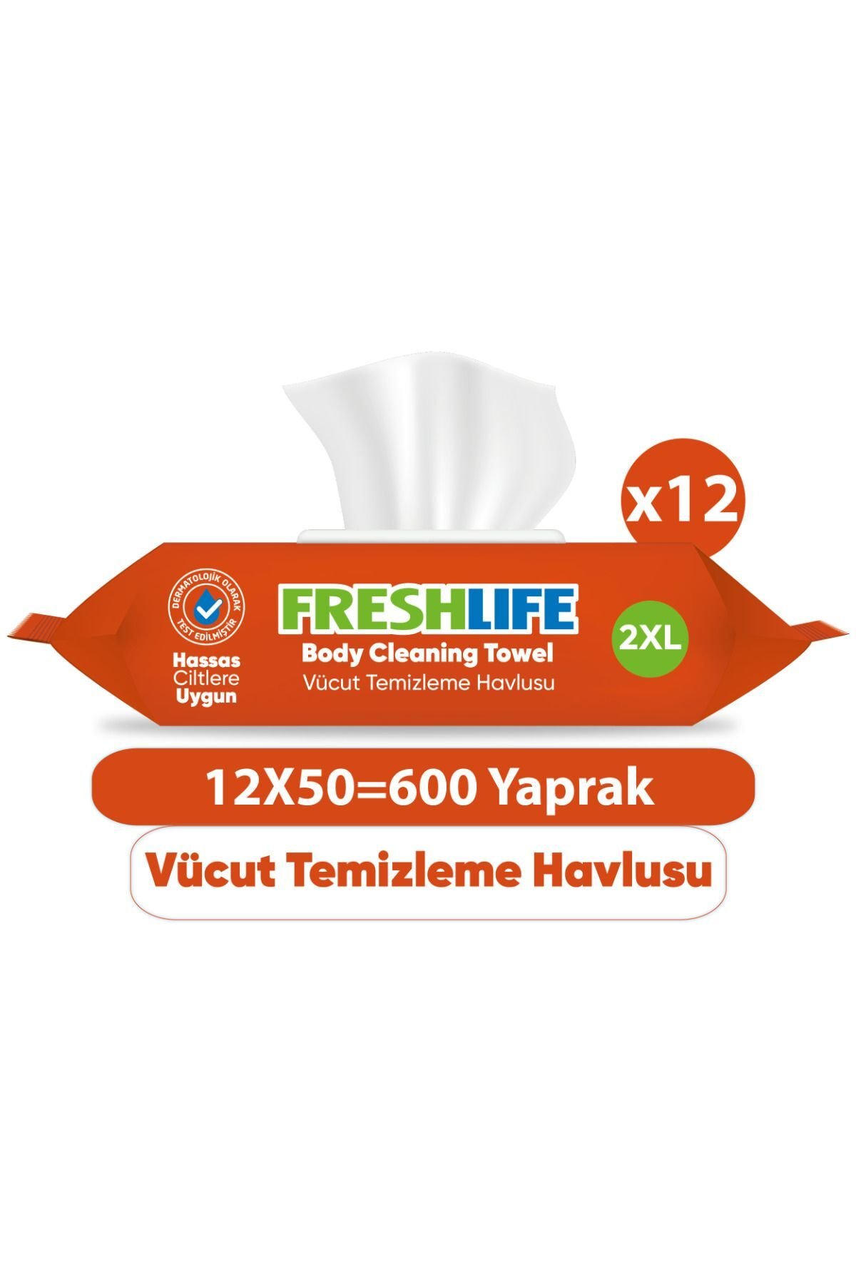 Vücut Temizleme Havlusu 12x50 (600 Yaprak)