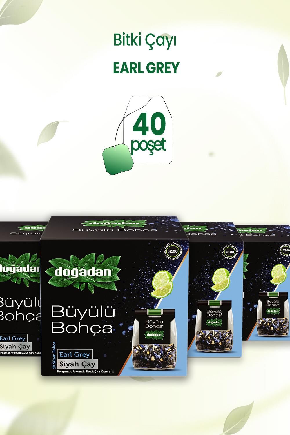 Doğadan Büyülü Bohça Earl Grey 10'lu 20 G x 4 Adet