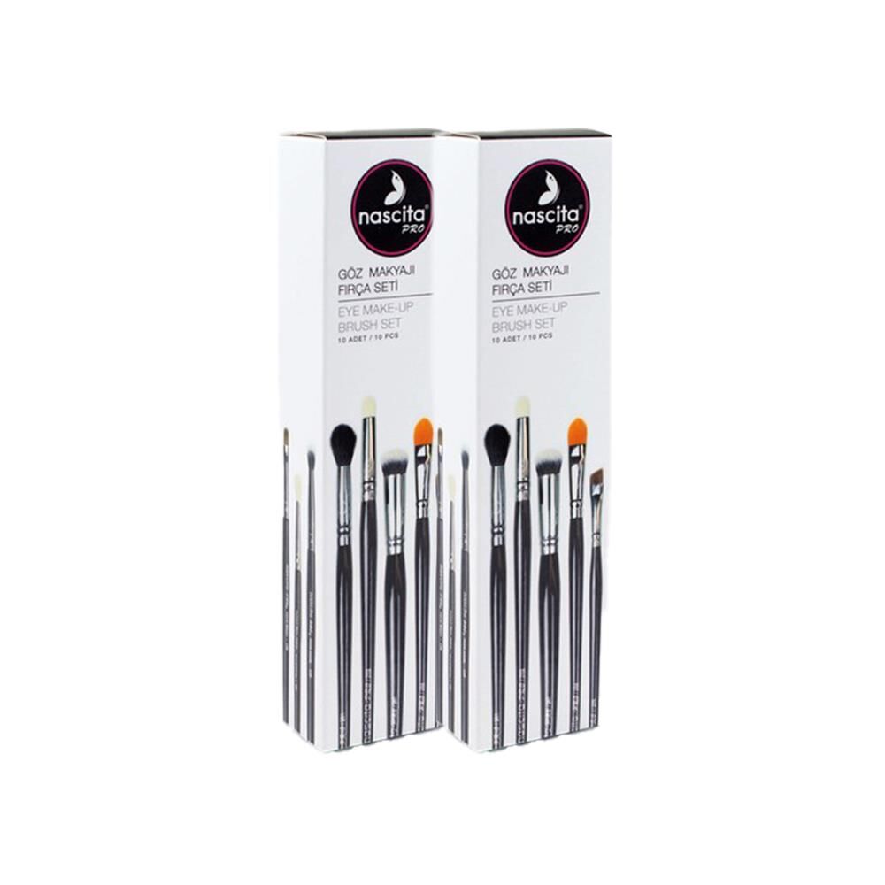 Nascita Göz Makyajı 10' lu Fırça Seti x 2