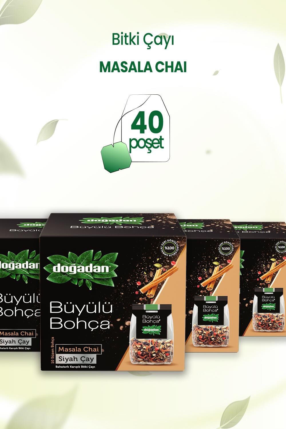 Doğadan Büyülü Bohça Masala Chai 10'lu 22 G x 4 Adet