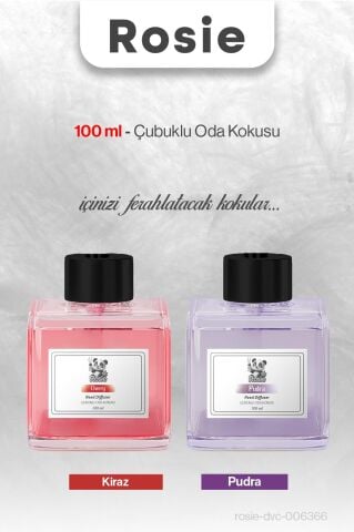 Kiraz ve Pudra ROSIE Çubuklu Oda Kokusu 100 ml