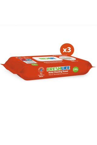 vücut temizleme mendili 50*3 paket