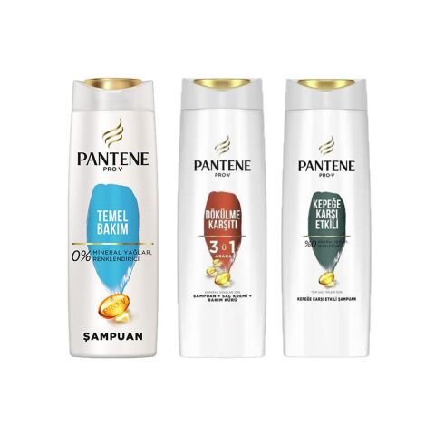 Pantene Şampuan Pro-V Klasik Bakım, 3' ü 1 Arada ve Kepeğe Karşı 400 ML
