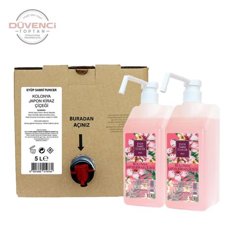 Düvenci Toptan Japon Kiraz Çiçeği Kolonya Seti 7 Litre