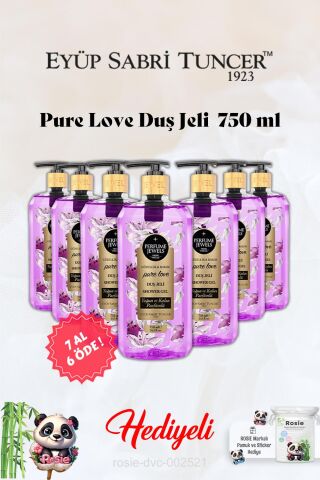 Pure Love Duş Jeli Eyüp Sabri Tuncer 7 AL 6 ÖDE ve Rosie Hediye