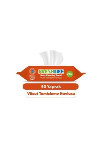 Vücut Temizleme Havlusu 50 ADET (12X50)