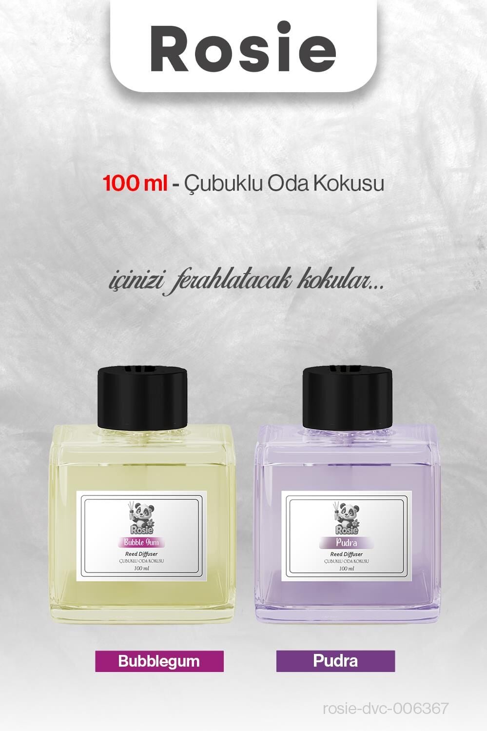 Bubblegum ve Pudra ROSIE Çubuklu Oda Kokusu 100 ml