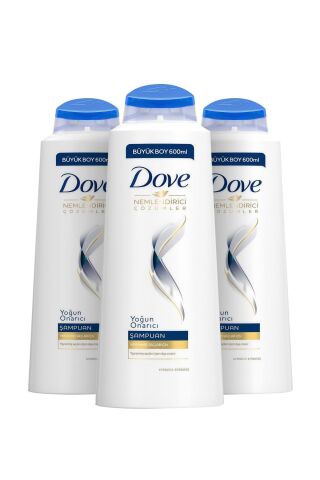 Yoğun Onarıcı Saç Bakım Şampuanı 600 ml X3