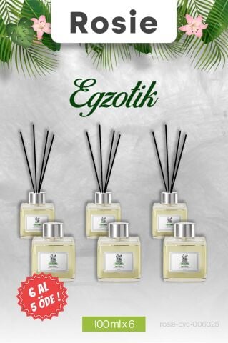 Egzotik 6 AL 5 ÖDE, Rosie Çubuklu Oda Kokusu 100 ml